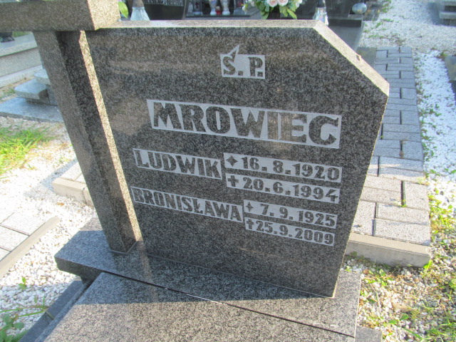 Grób Bronisława Mrowiec